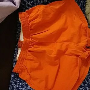 Hooters orange shorts